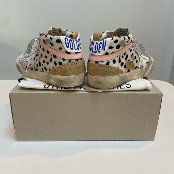 Golden Goose Mid Star Sneaker Horsy Print/Capuccino/Pink sz 40 New in Box - Picture 5 of 9